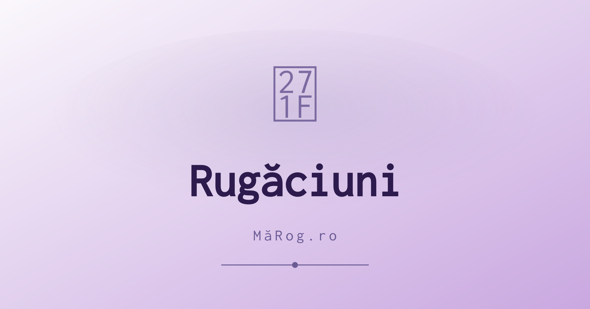 Rugăciuni – marog