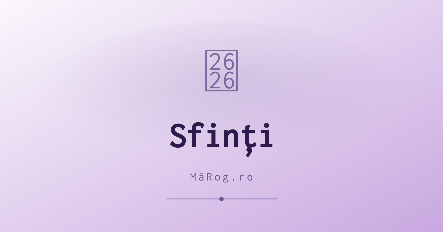 Sfinți – marog